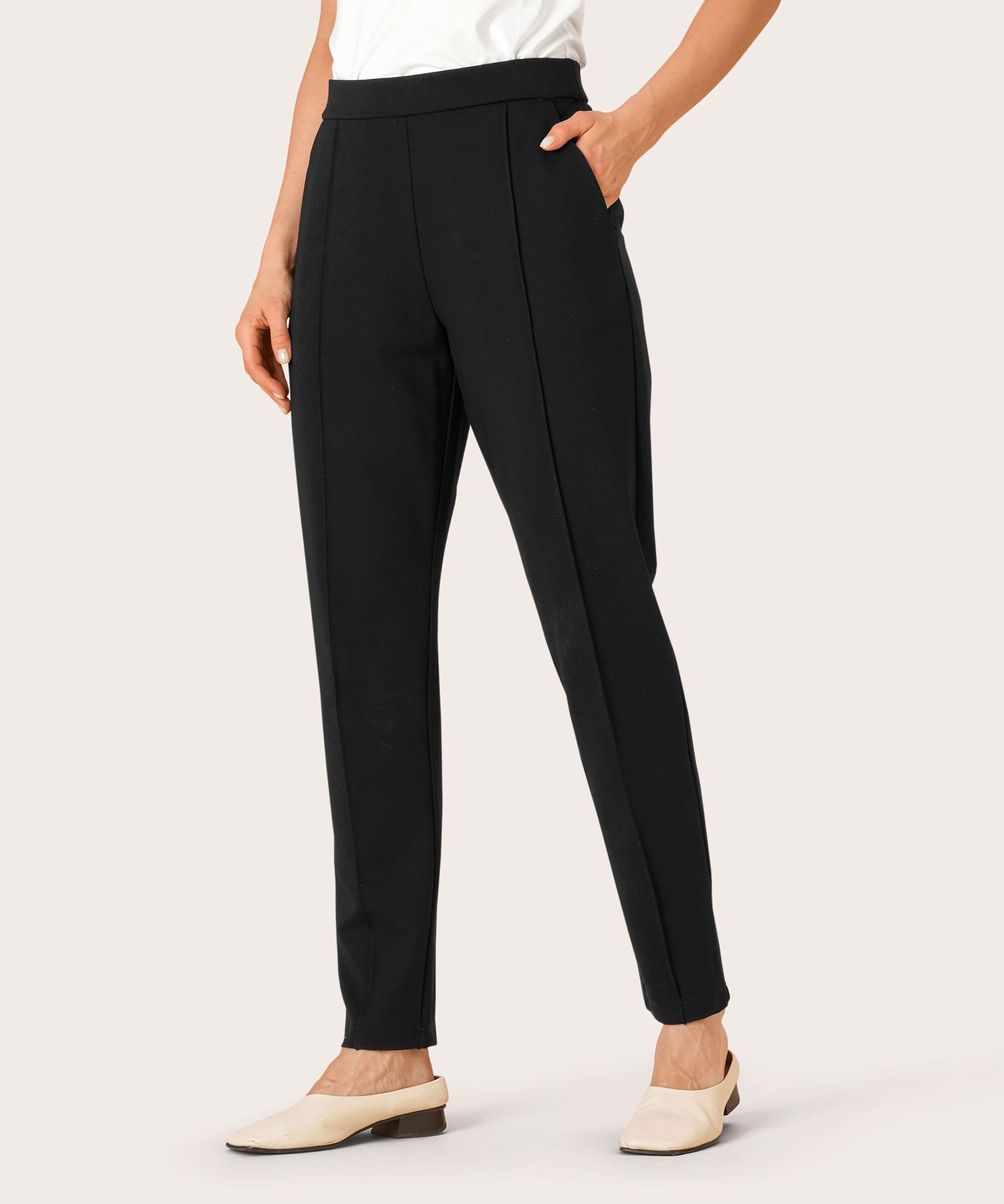 PAQUITA JERSEY BUKSER, Black