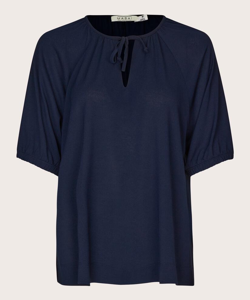 Basma JERSEY Top, Navy