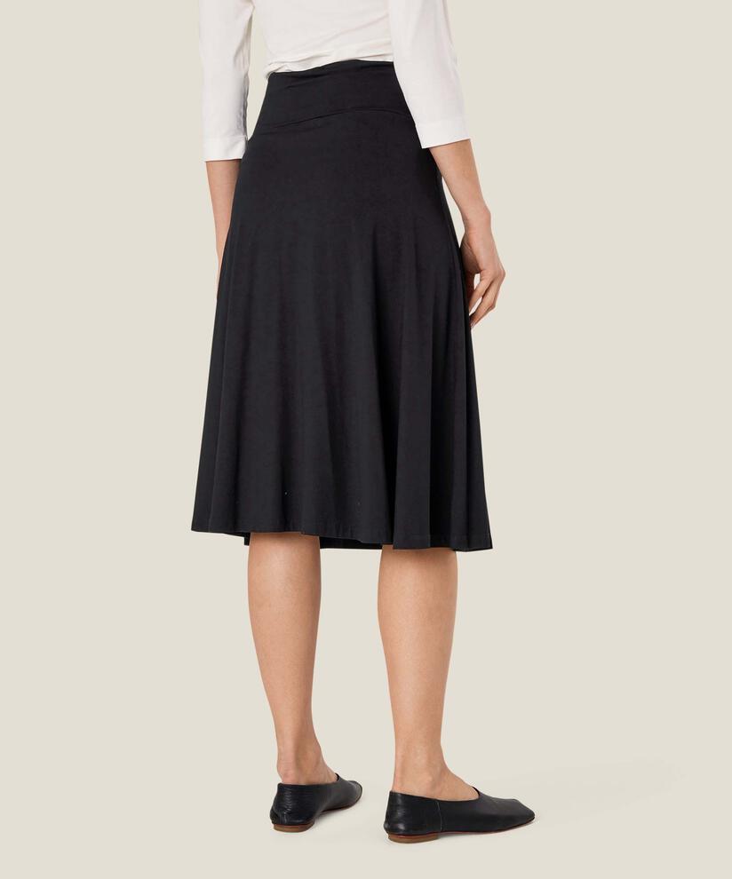 Saba JERSEY Nederdel, Black, hi-res