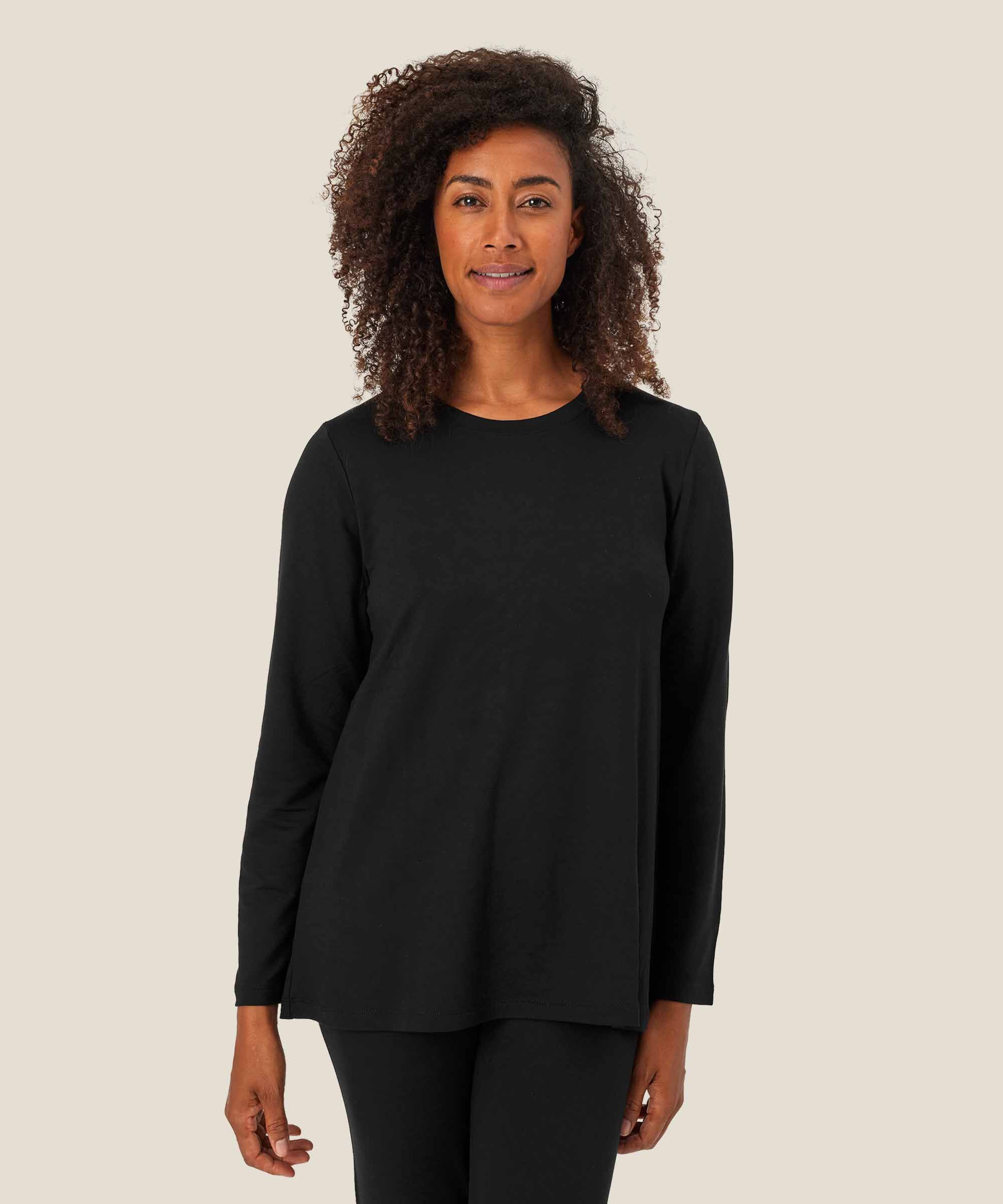 Berta JERSEY Top, Black