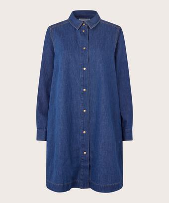 Ingelena Denim Skjorte , Dark Denim
