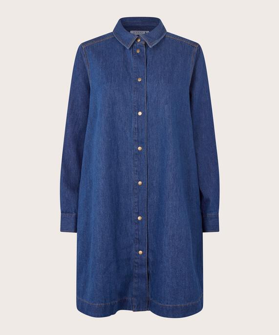 Ingelena Denim Skjorte , Dark Denim