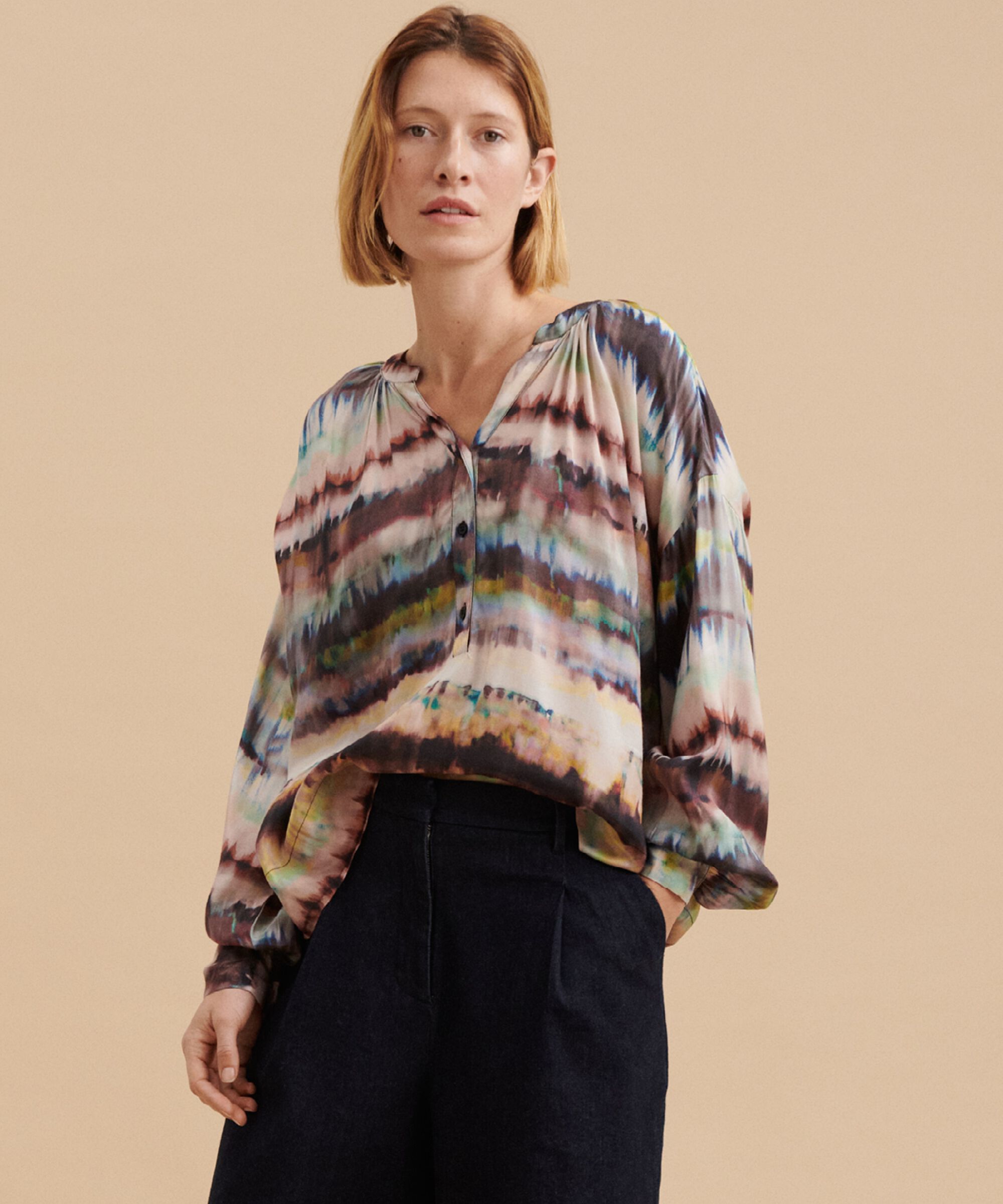 Dolma Top, Misty Rose