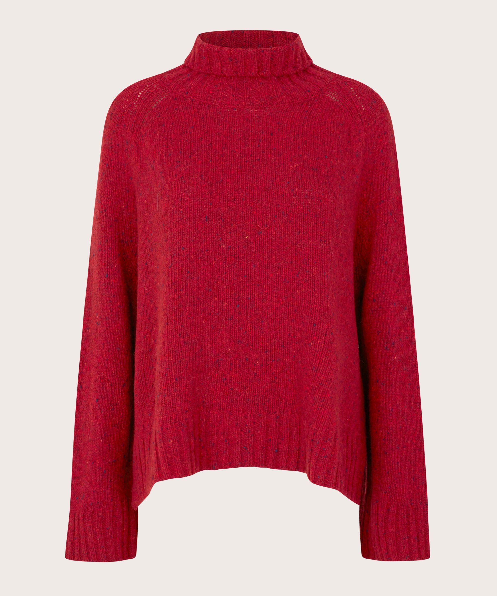 Fenoria Top, Red Dahlia