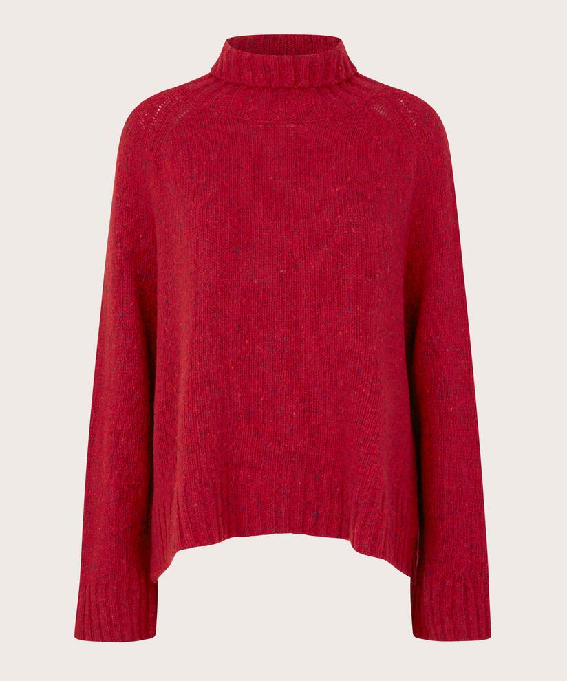 Fenoria Top, Red Dahlia