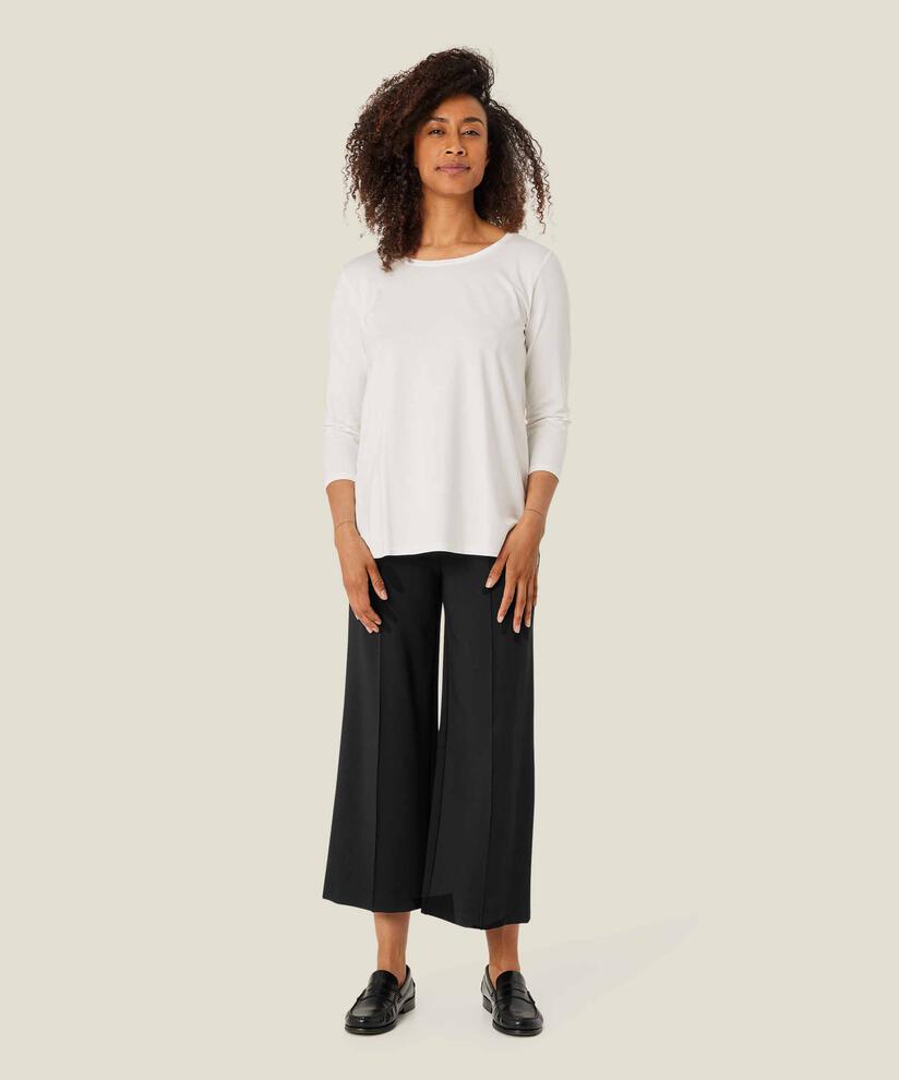 PIANA JERSEY BUKSER, Black, hi-res