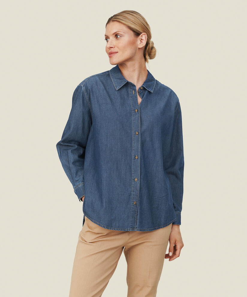 INEA SKJORTE, D Basic Denim