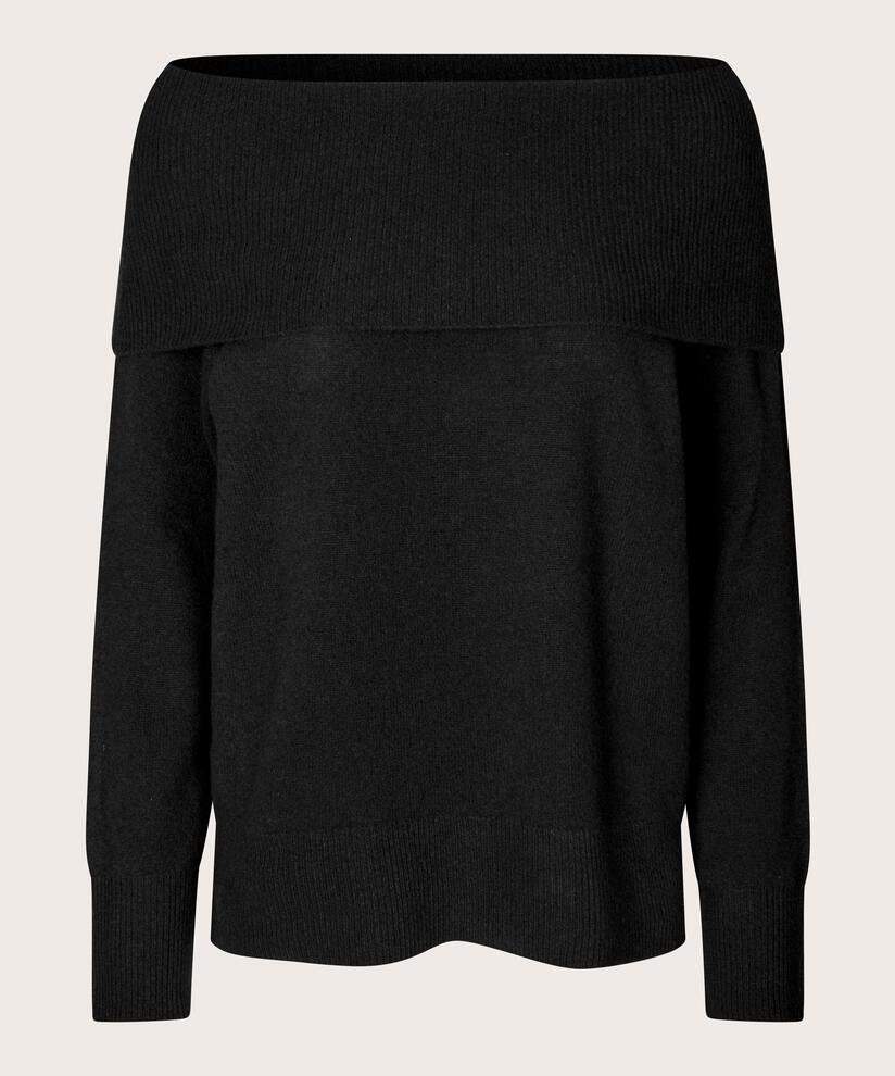 Floraia Uld Top, Black
