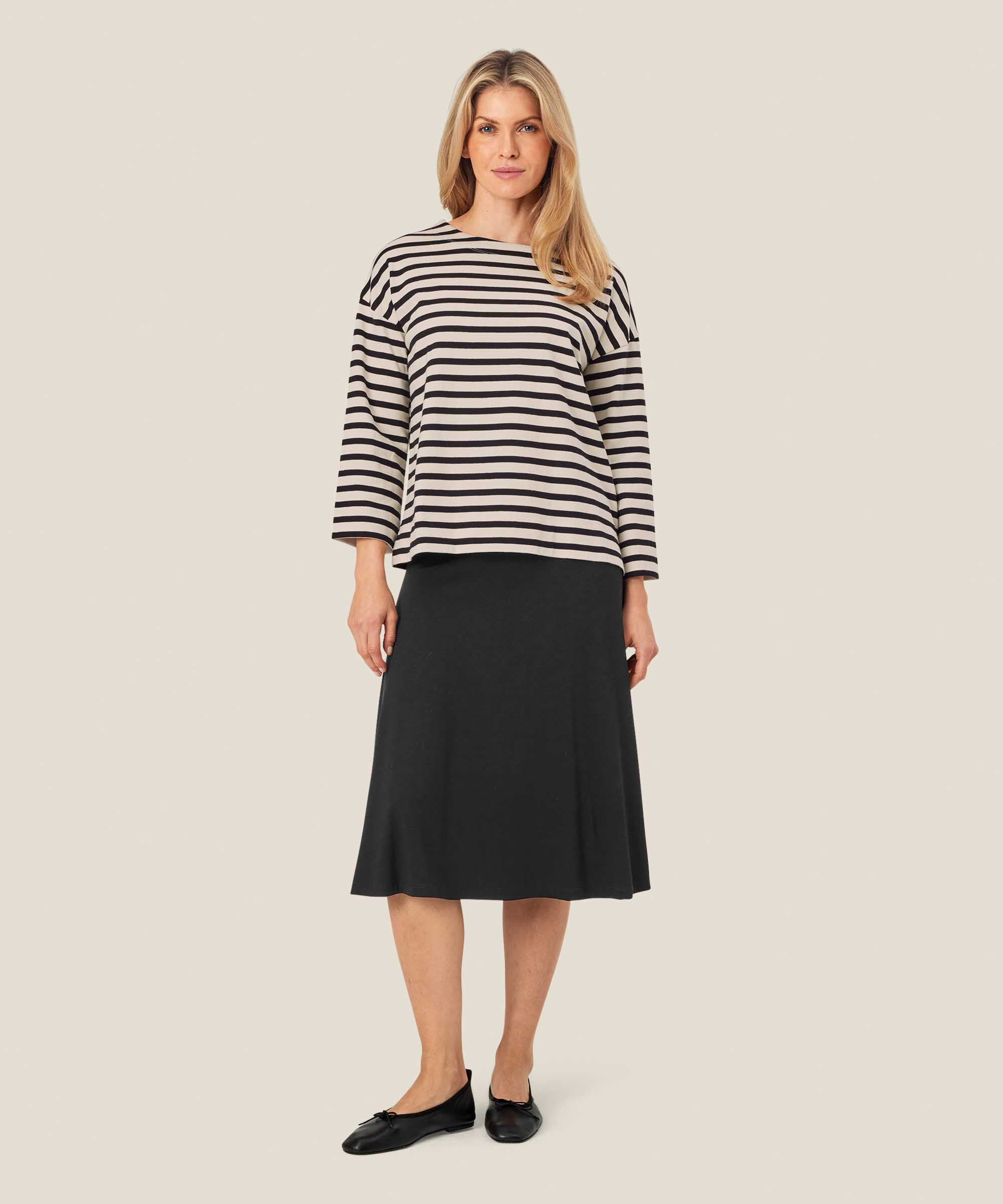 Beannie JERSEY Top, Black