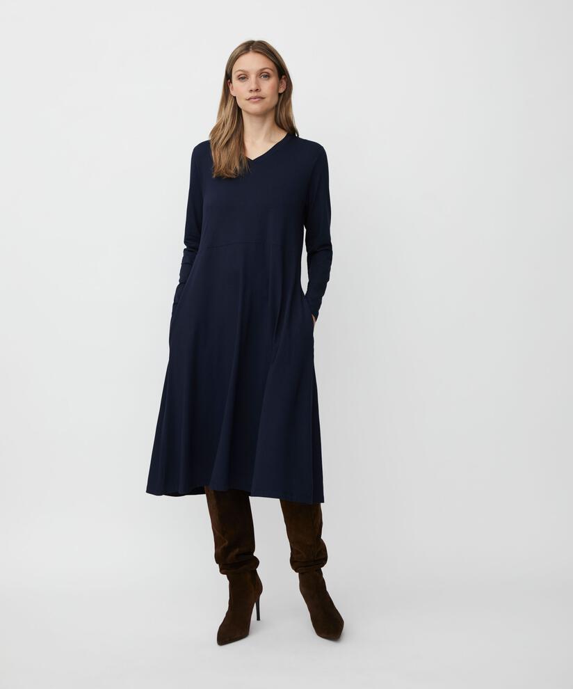 Natsuko JERSEY Kjole, Navy