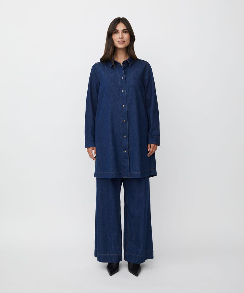 Polyxena Denim Bukser, Dark Denim