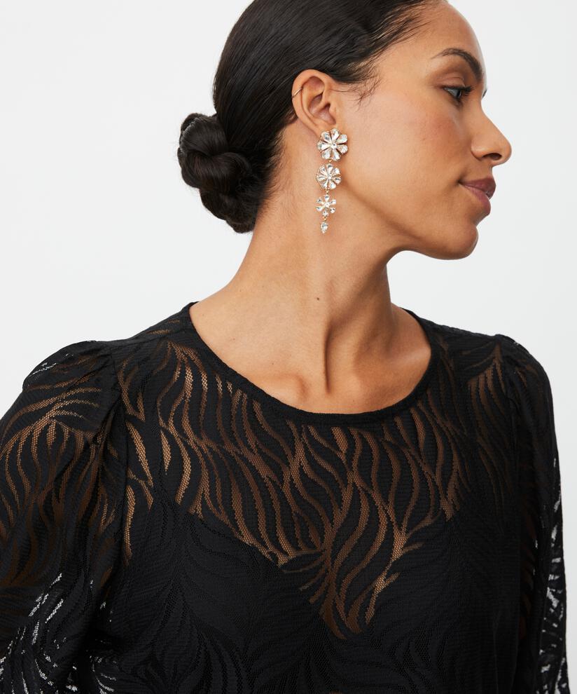 Davlira JERSEY Top, Black
