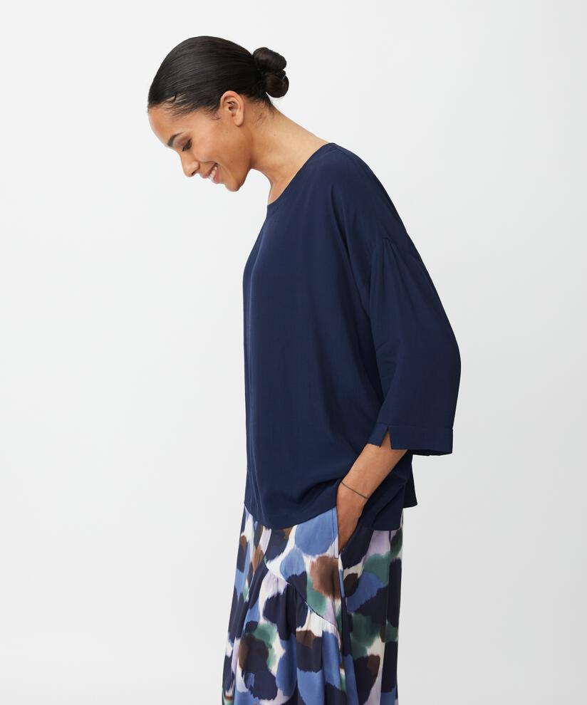 Becca Top, Navy Blazer