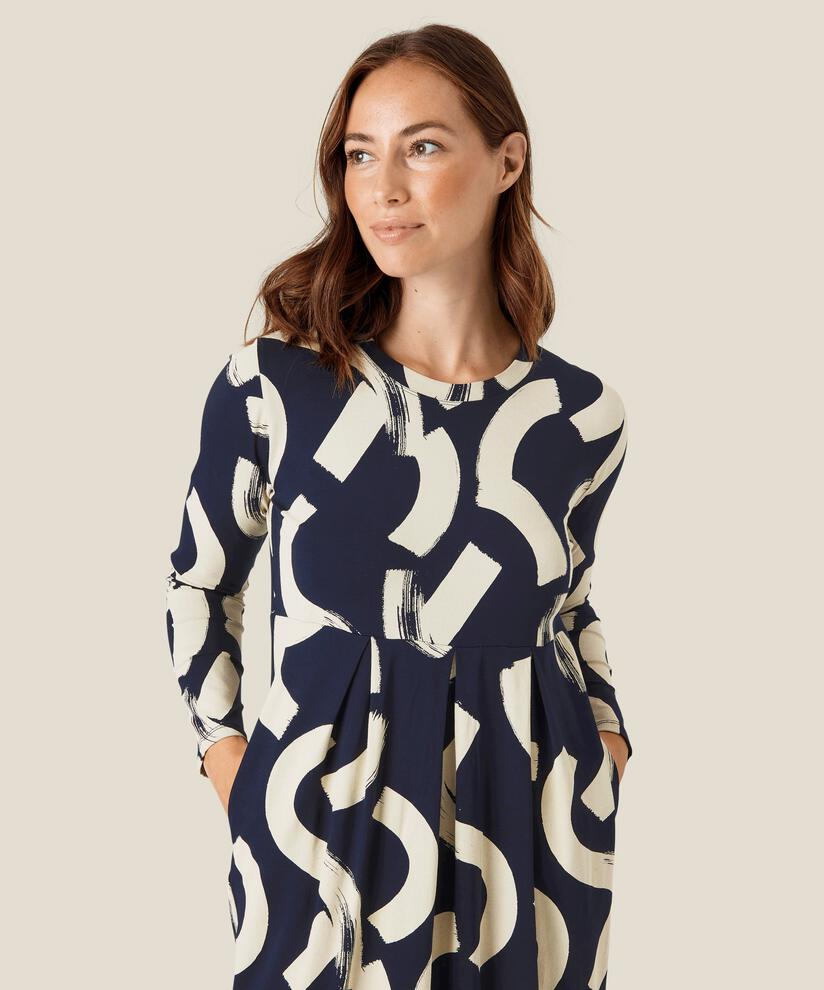 Namo JERSEY kjole, Navy, hi-res