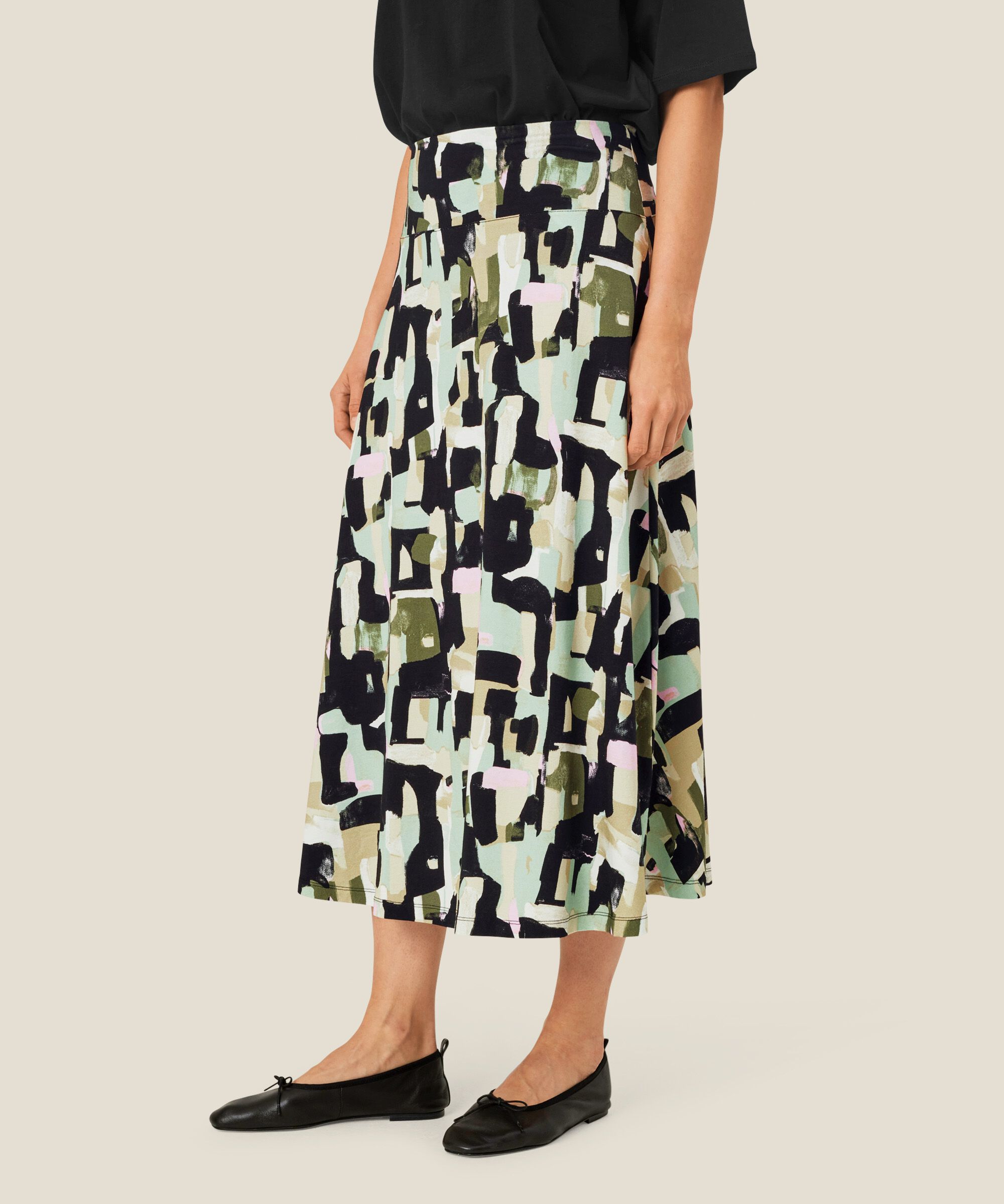Sabrina JERSEY Nederdel, Frosty Green