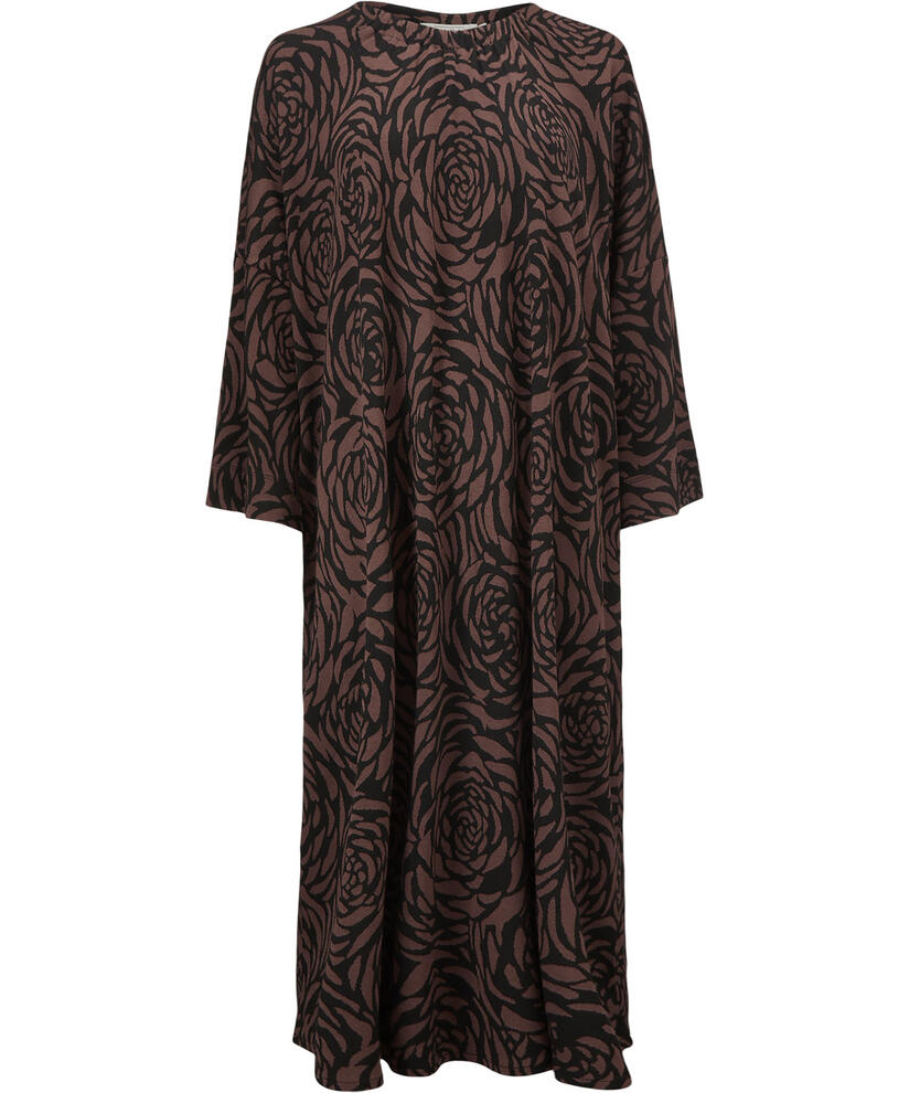 NETTI JERSEY KJOLE, Chestnut