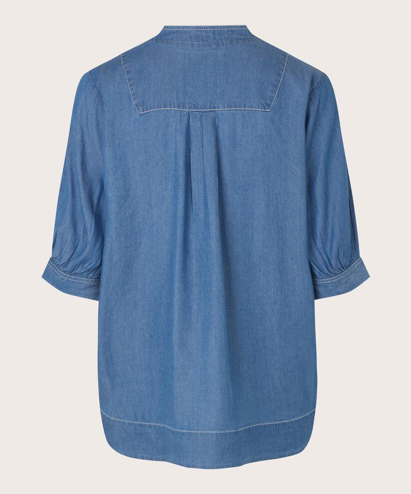 DOMICIA BLUSE, Blue Denim
