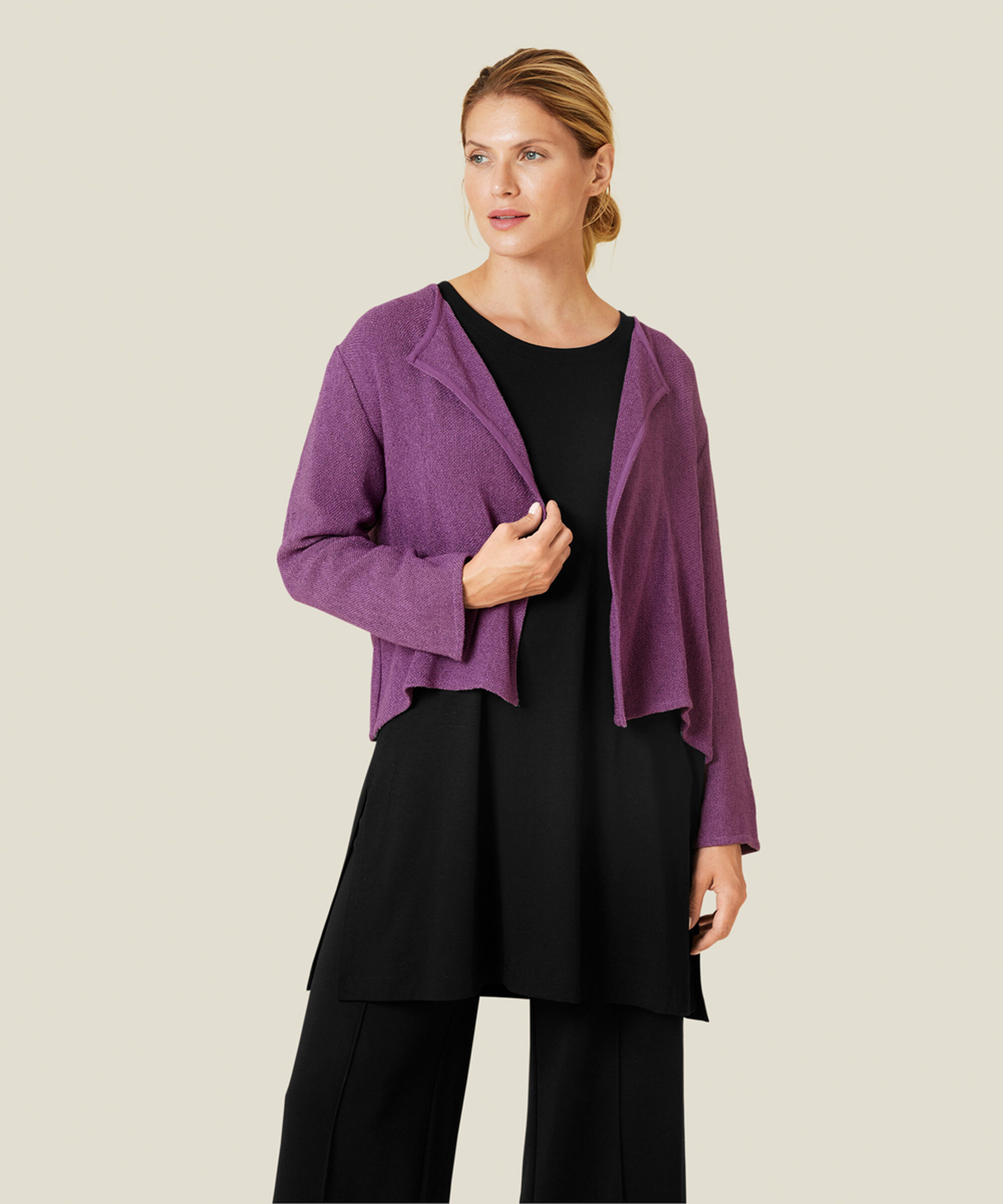 GIOVANA JERSEY TUNIKA, Black