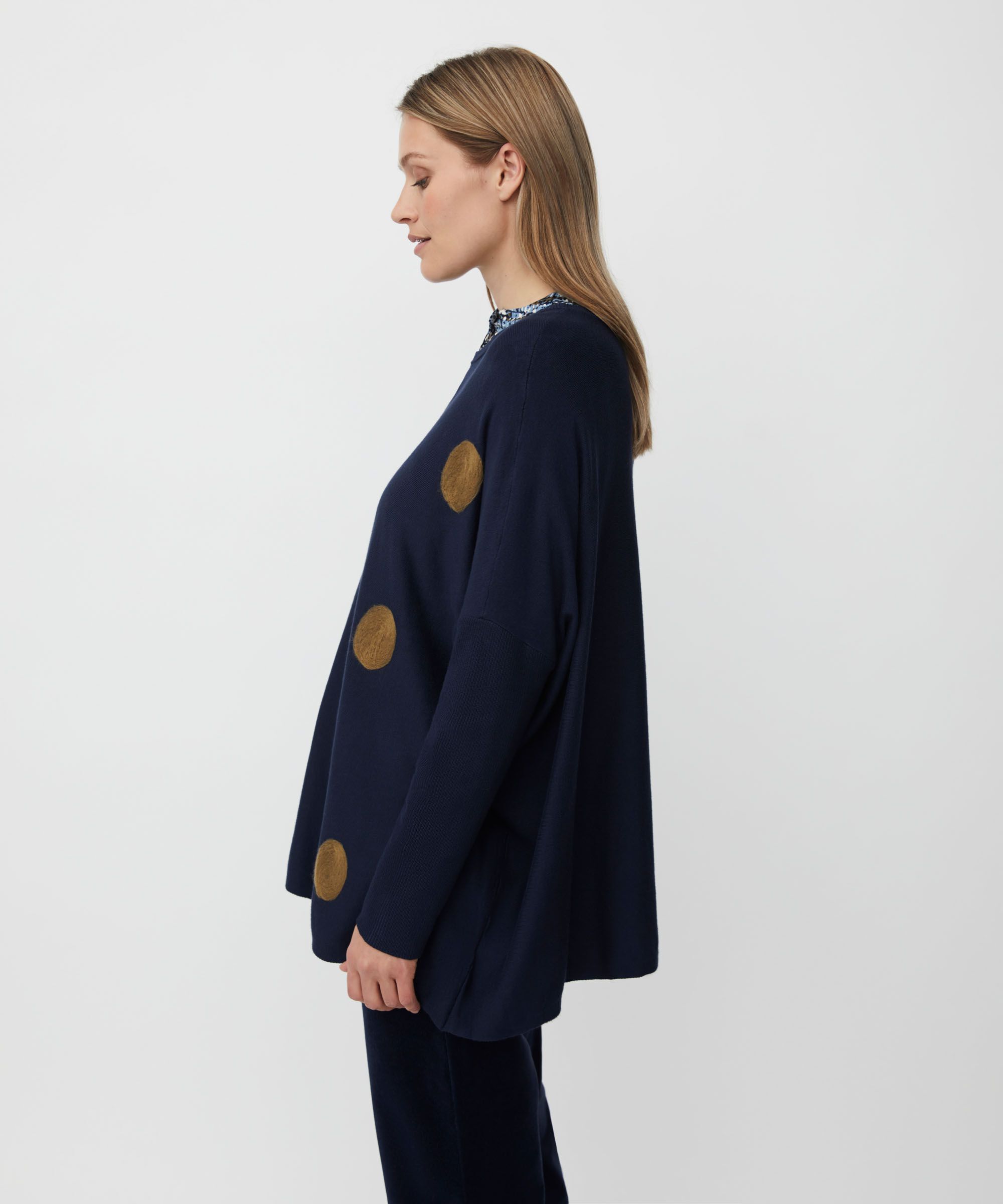 Fanasi Top, Navy Blazer