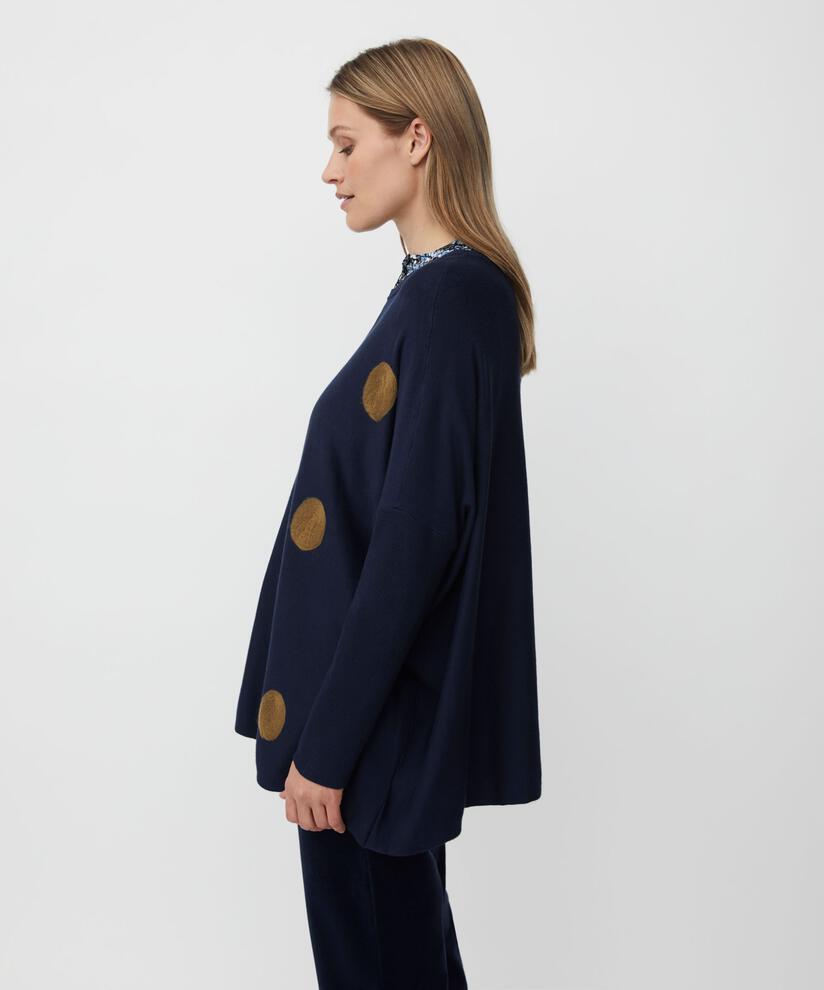 Fanasi Top, Navy Blazer