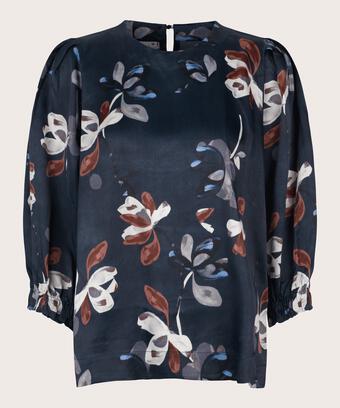 Brisa Bluse, Navy, hi-res