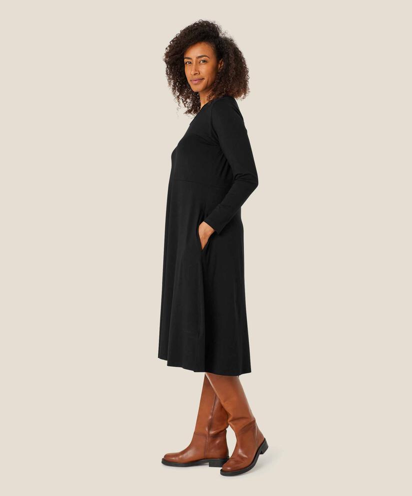 Natsuko JERSEY Kjole, Black