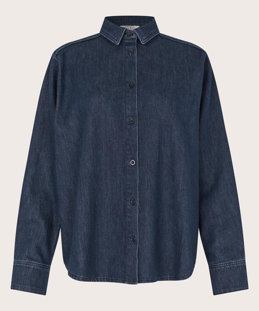 Ishana Denim Skjorte, Dark Denim