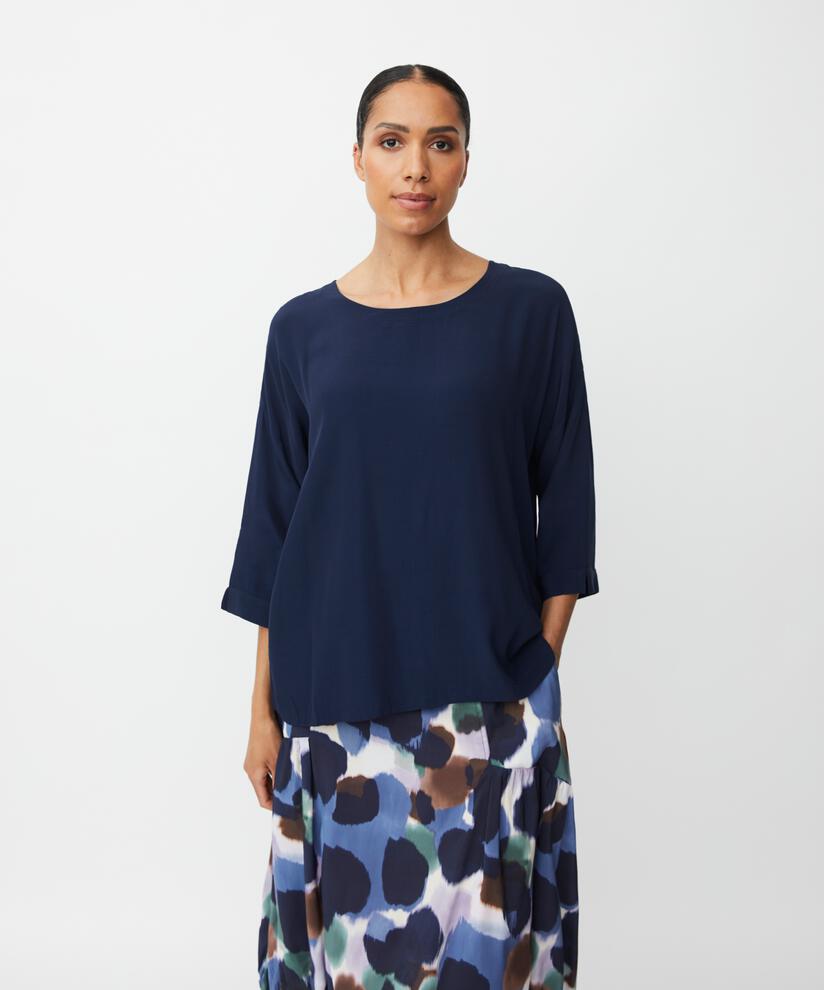 Becca Top, Navy Blazer