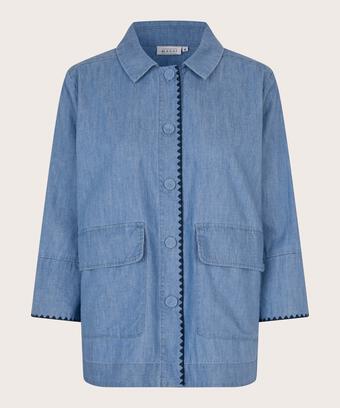 Imanea Denim Skjortejakke, Blue Denim