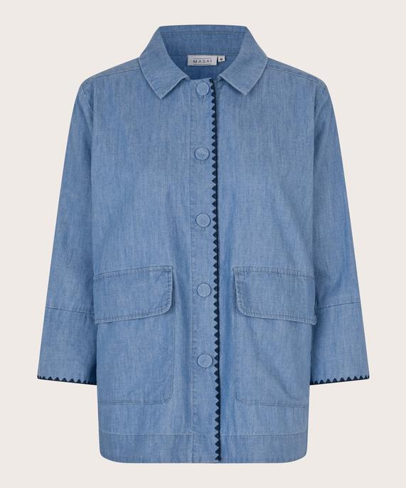 Imanea Denim Skjortejakke, Blue Denim