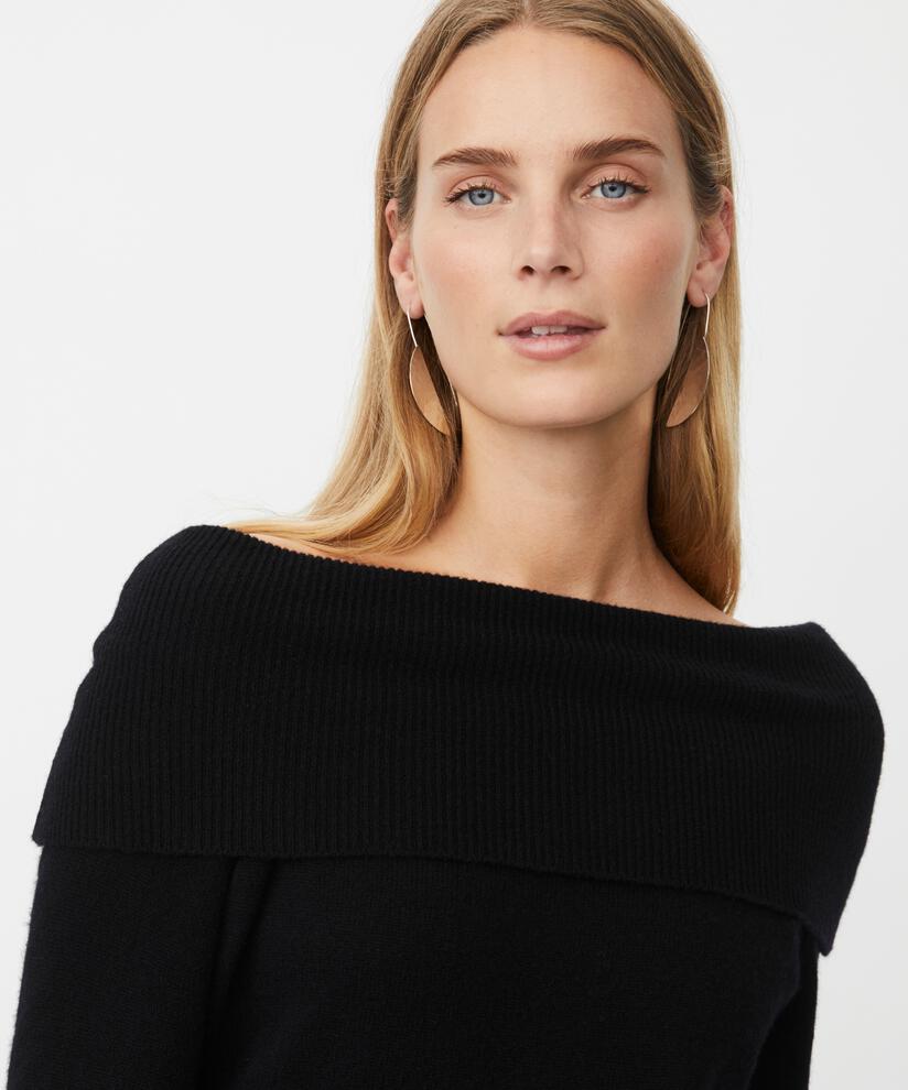 Floraia Uld Top, Black