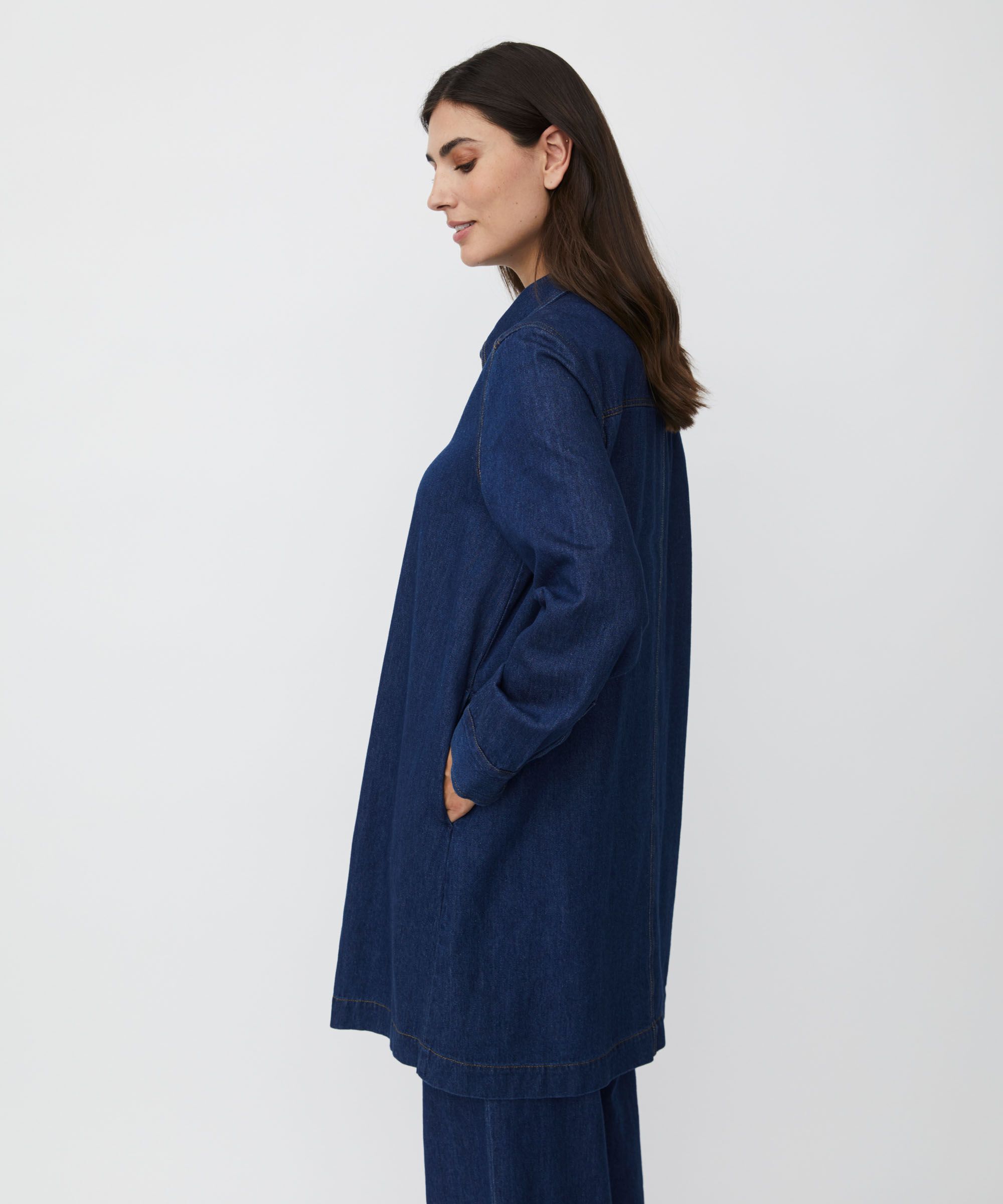 Ingelena Denim Skjorte , Dark Denim