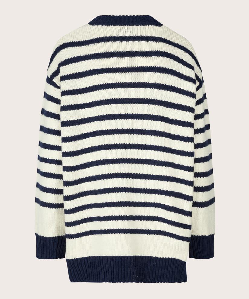 Frederikka Top, Whc/Navy blz, hi-res