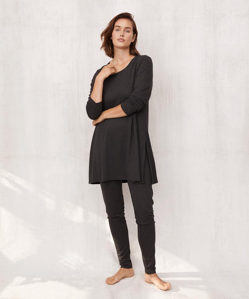 Pio JERSEY Leggings, D. Grey mel.