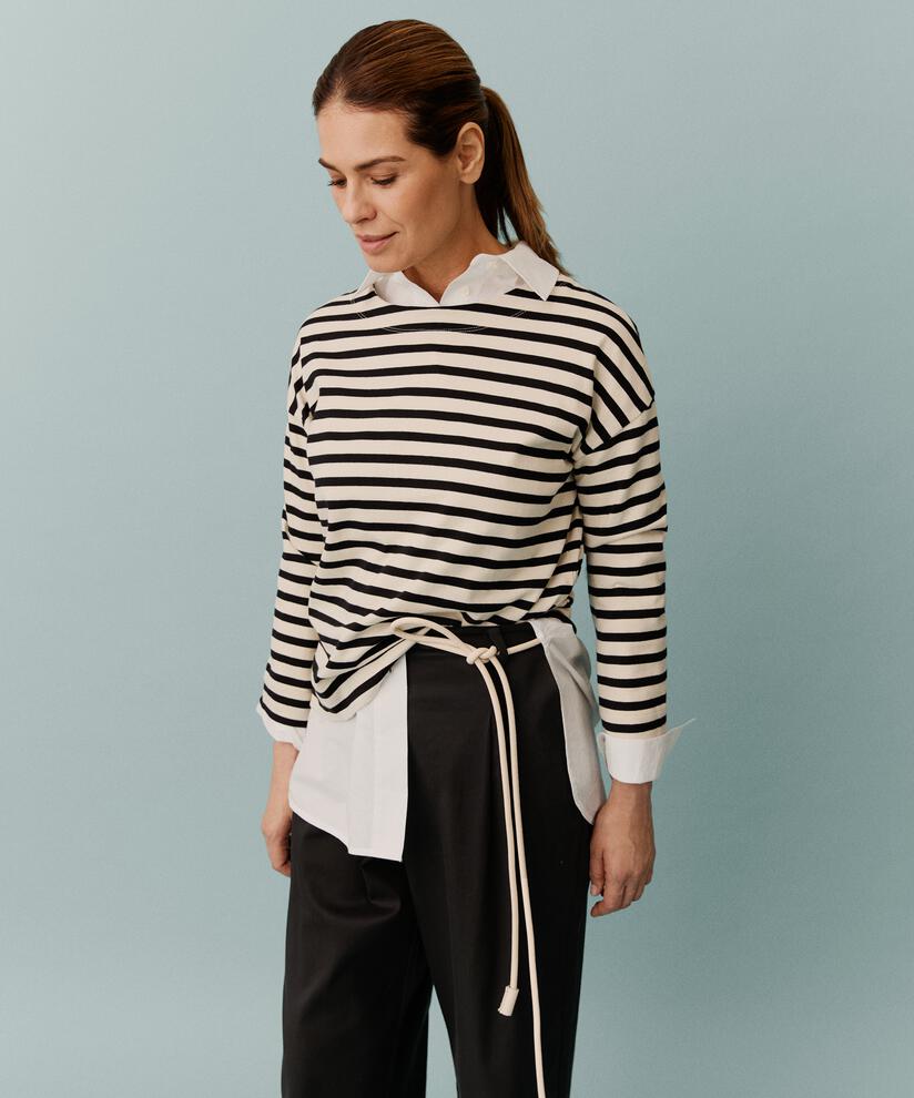 Beannie JERSEY Top, Black