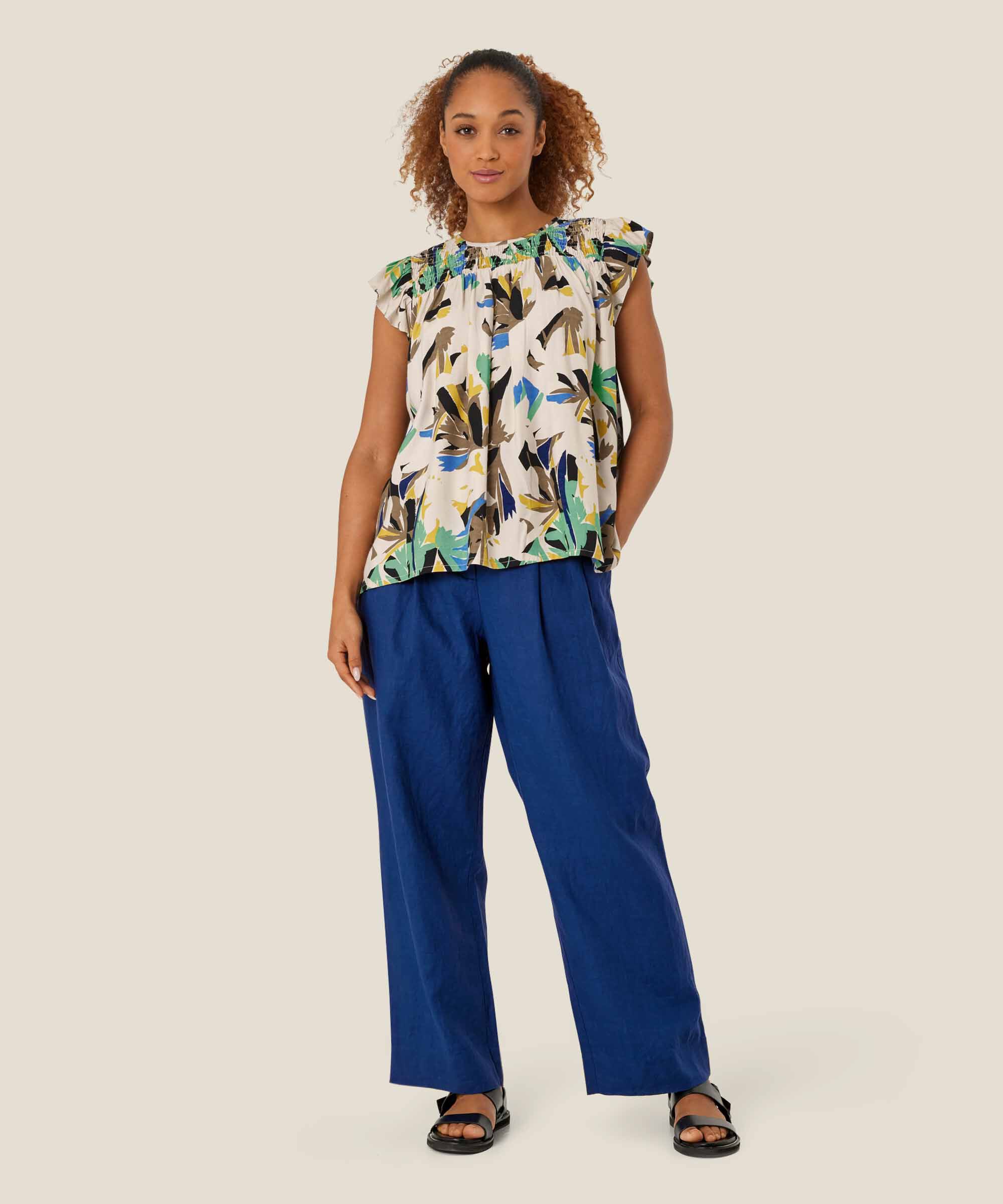 Perli Bukser, Navy Peony