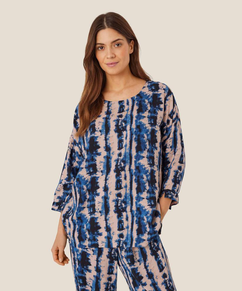 Becca Top, Navy Peony