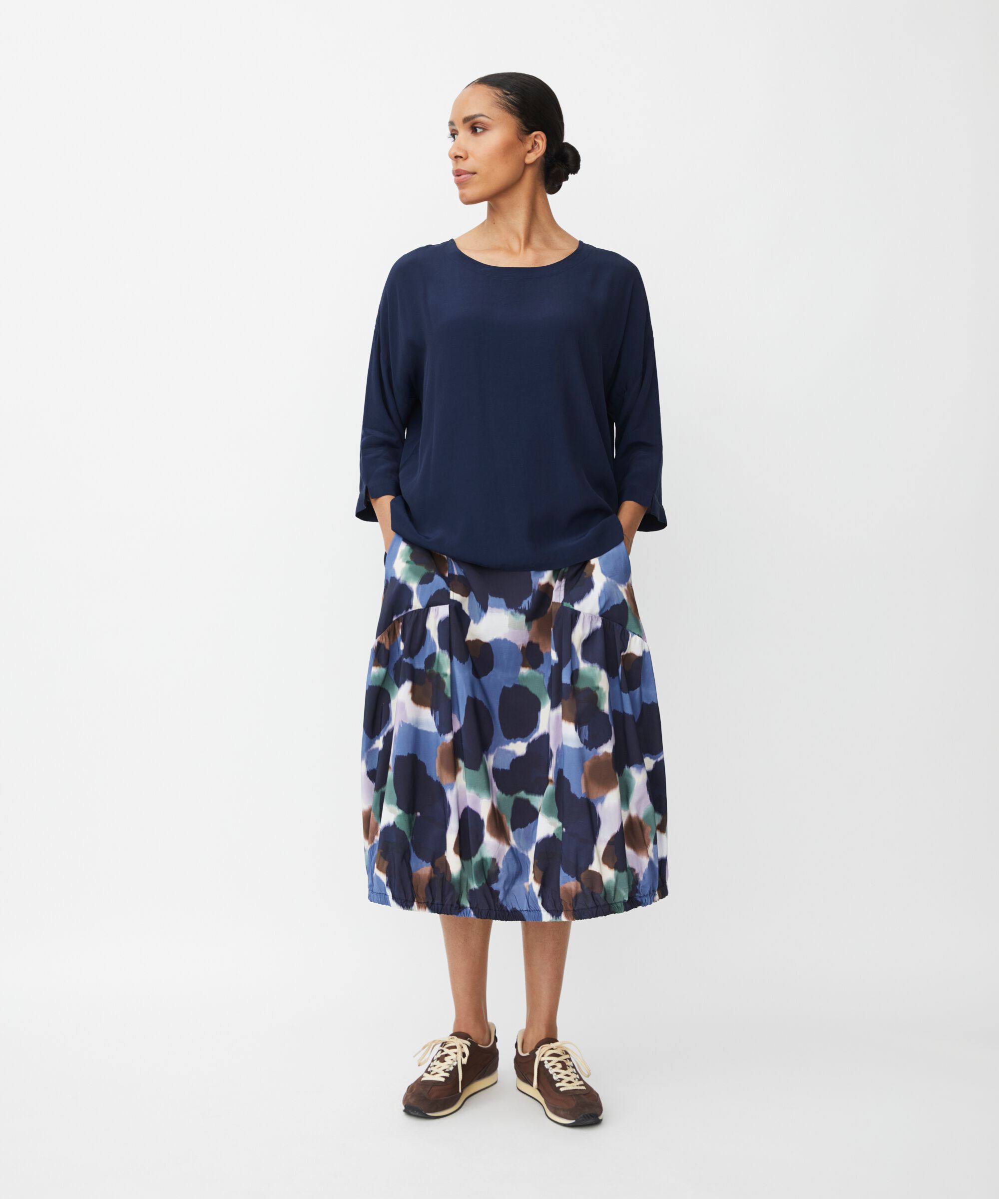 Becca Top, Navy Blazer