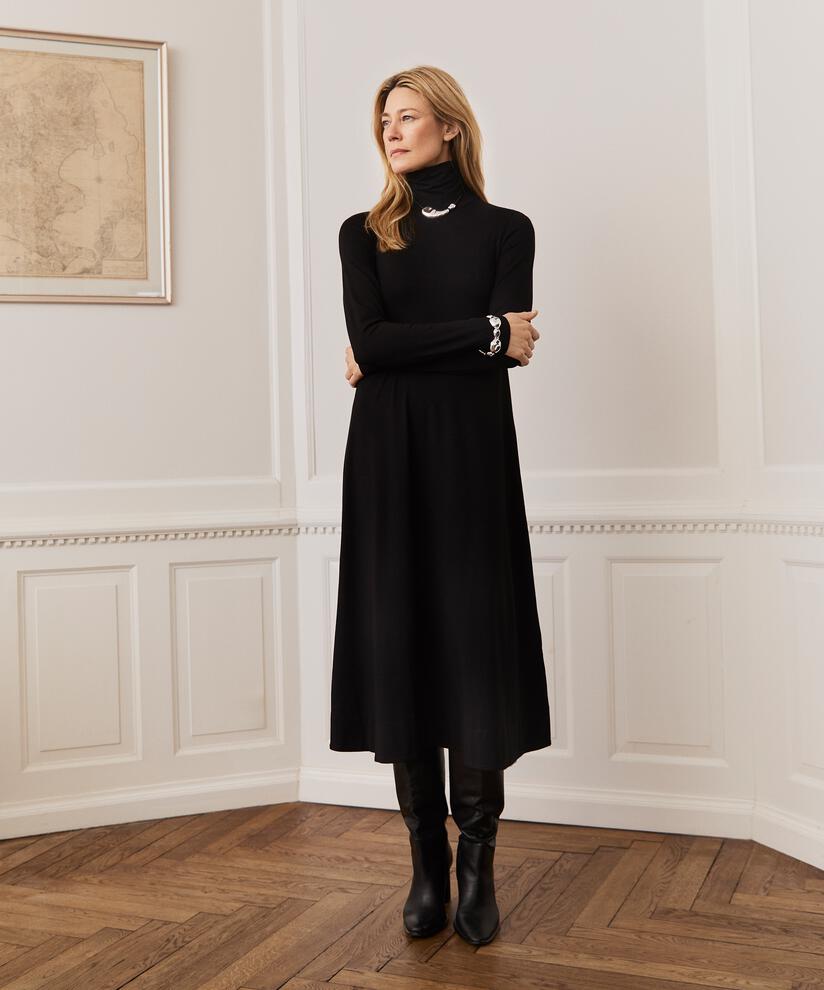 Nivessa JERSEY Kjole, Black