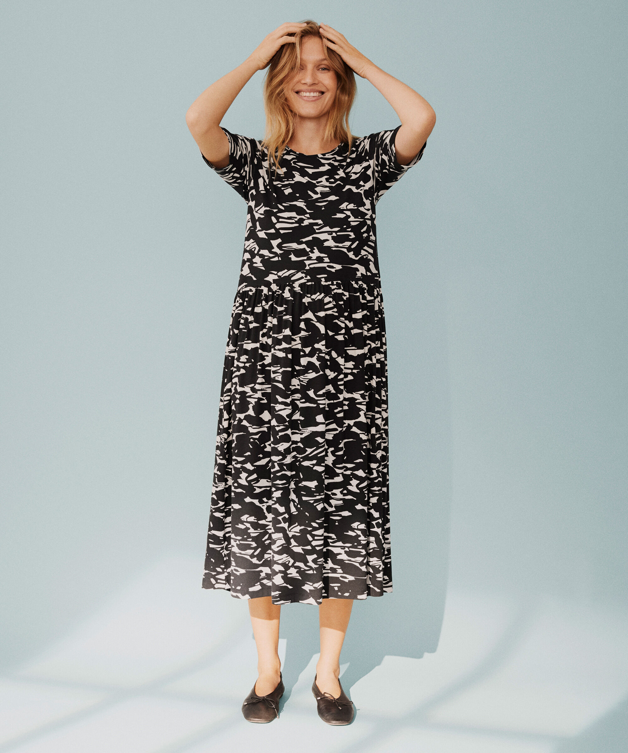 Nandu JERSEY Kjole, Black