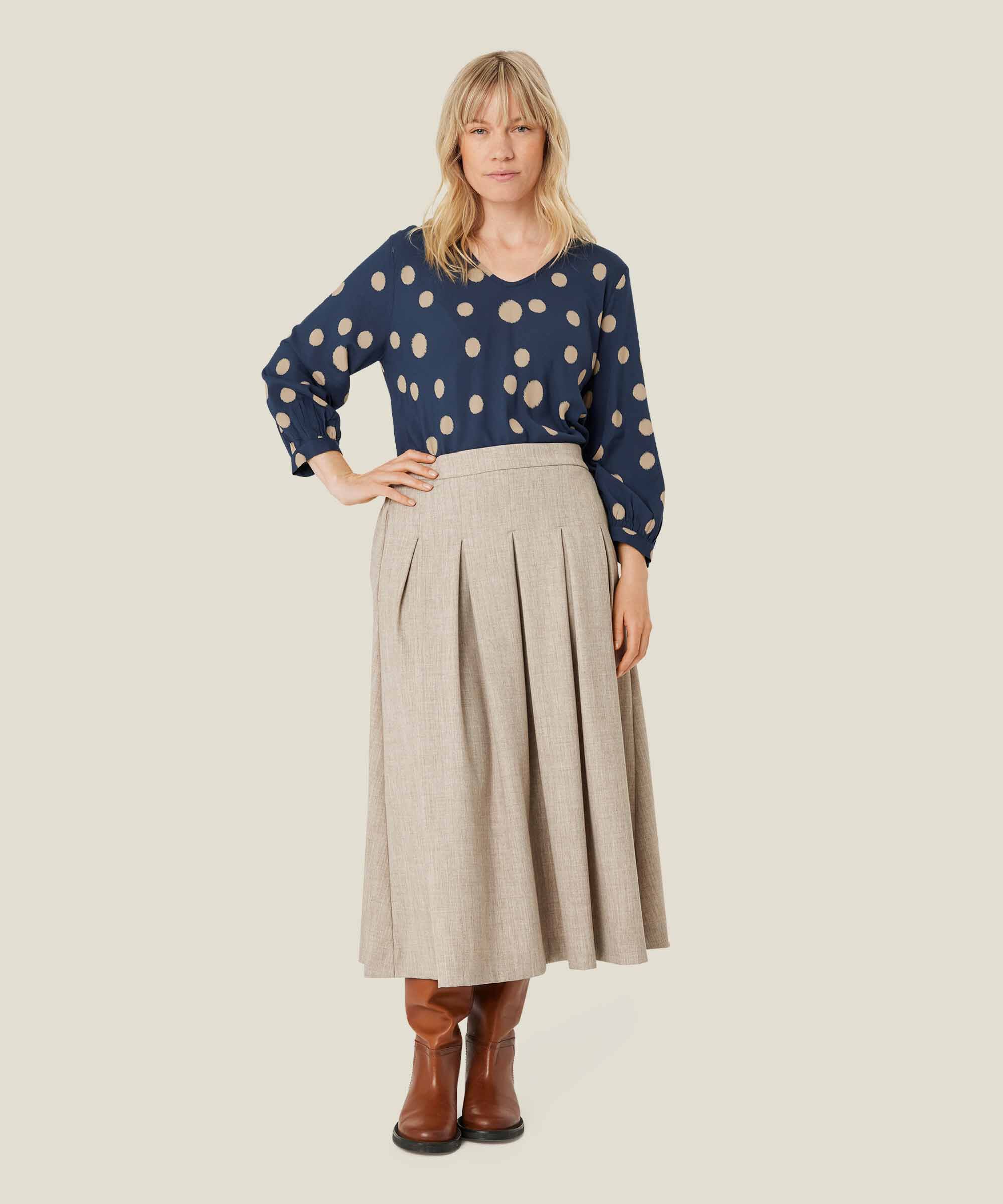 Summer Nederdel, Beige melange