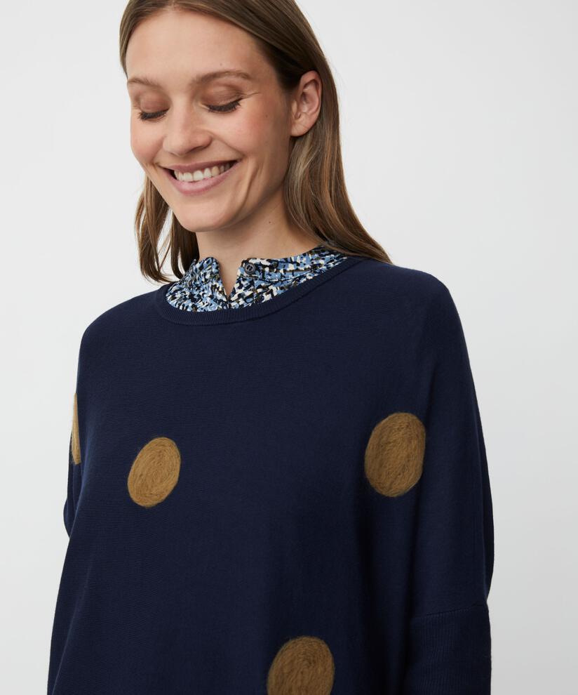 Fanasi Top, Navy Blazer