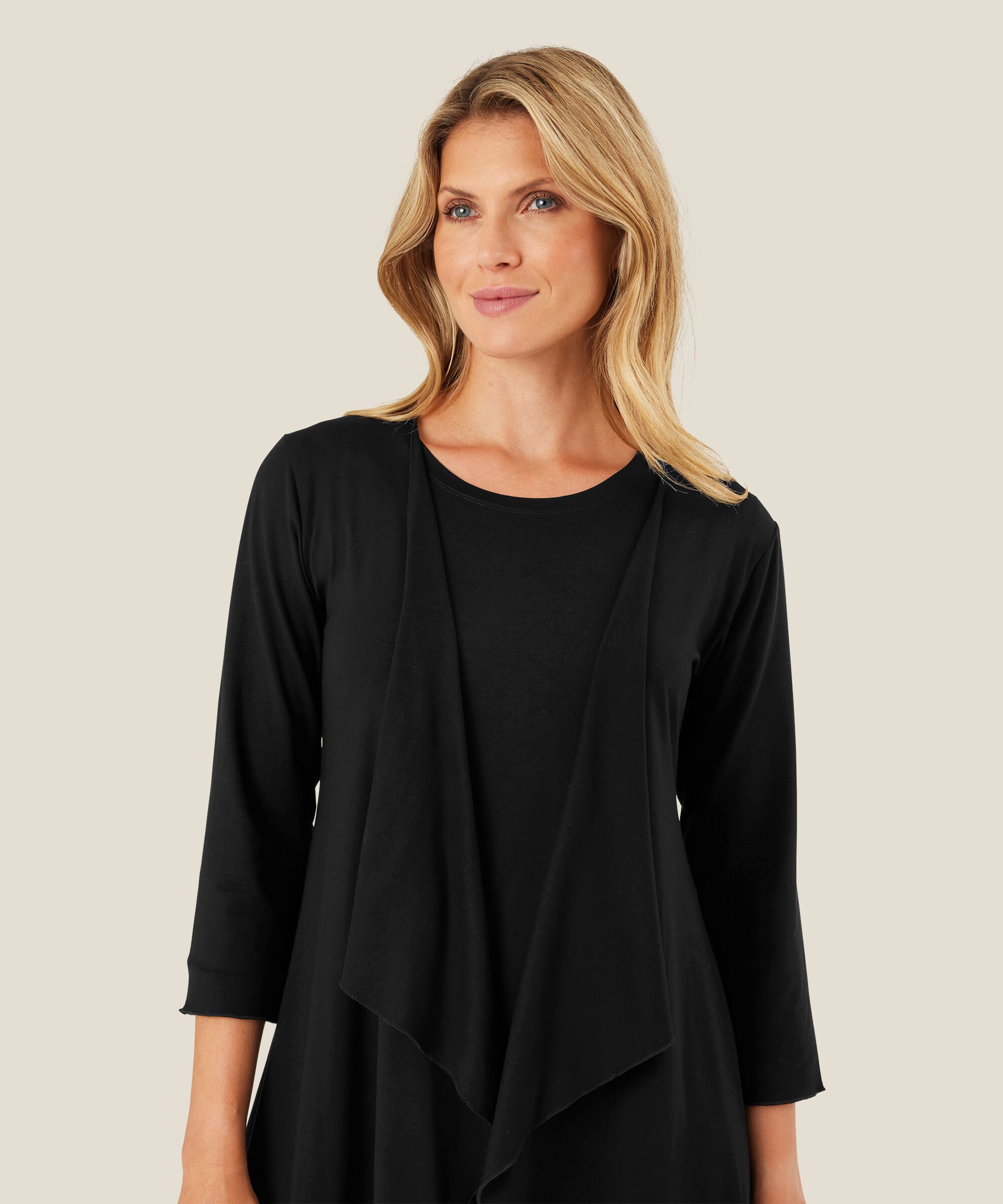 Ibone Jersey Cardigan, Black
