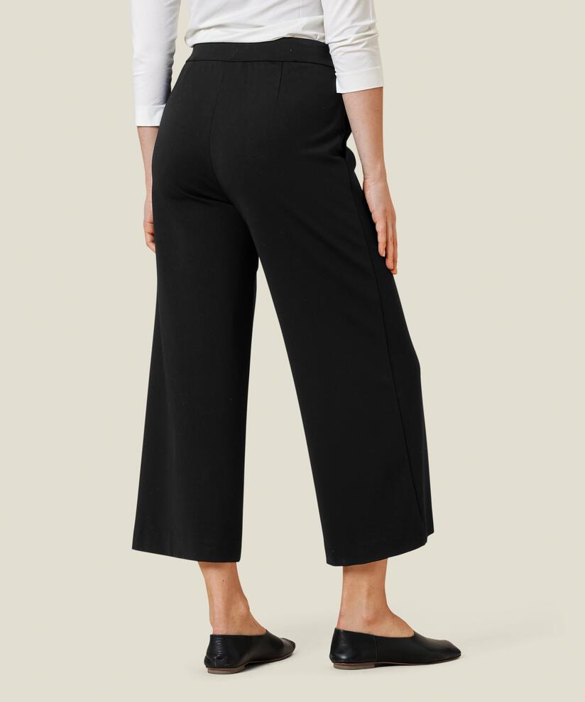 PIANA JERSEY BUKSER, Black, hi-res