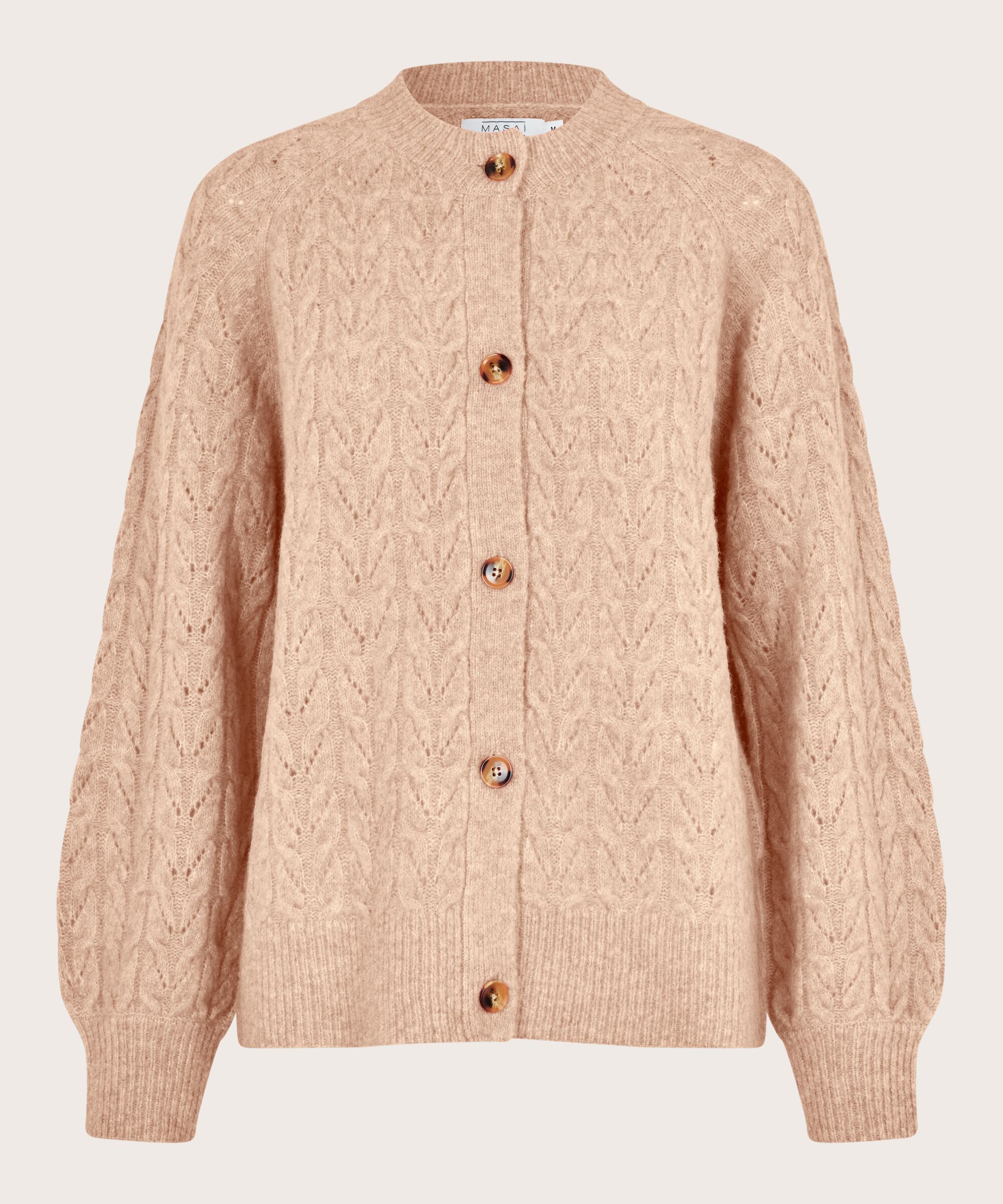 Lamse Cardigan, L beige mel