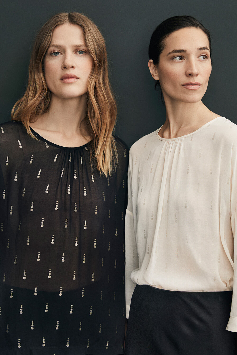 Derisa Top - Black, Pavine Bukser - Black, Derisa Top - Whitecap, Solviera nederdel - Black