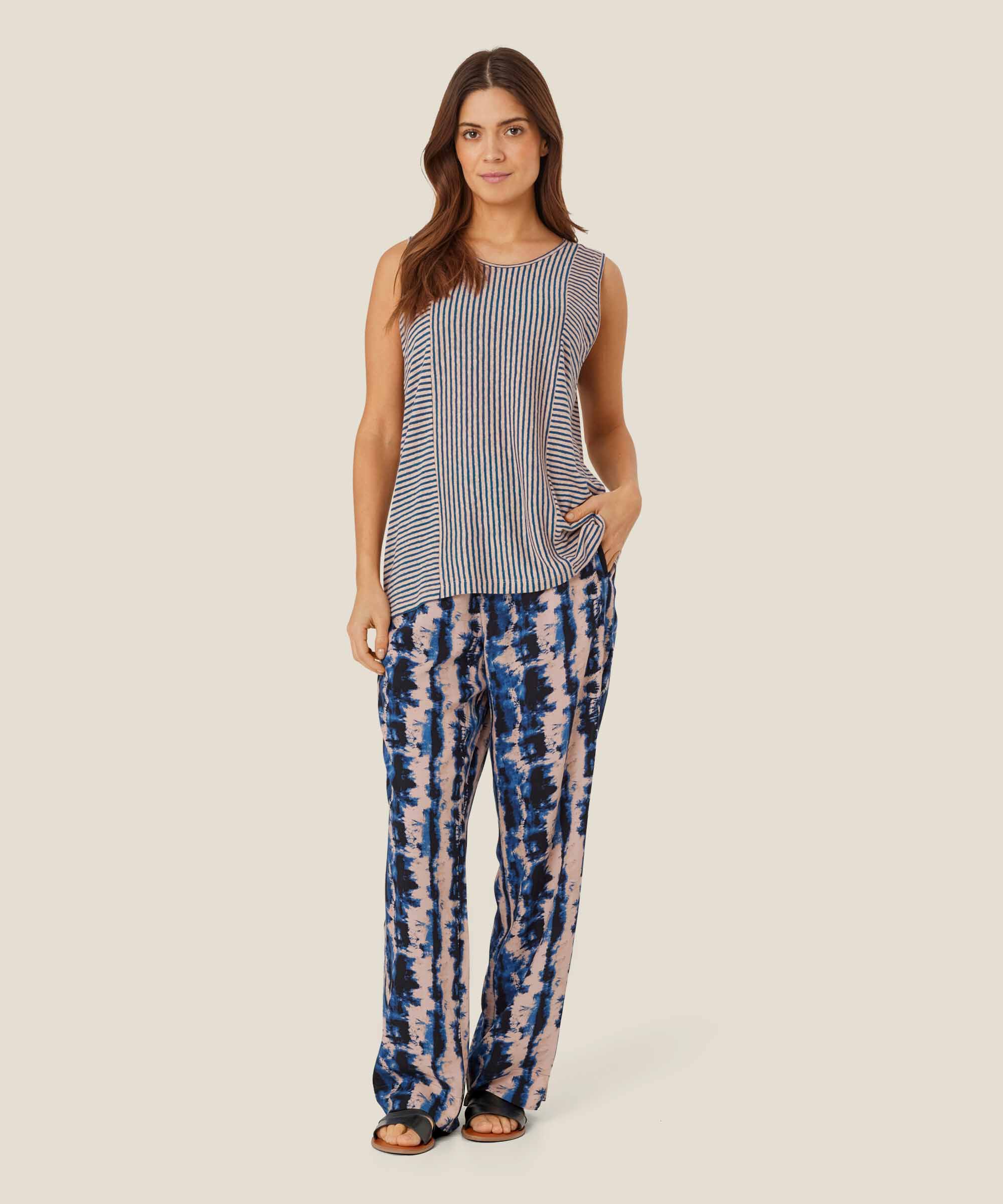 Peonos Bukser, Navy Peony