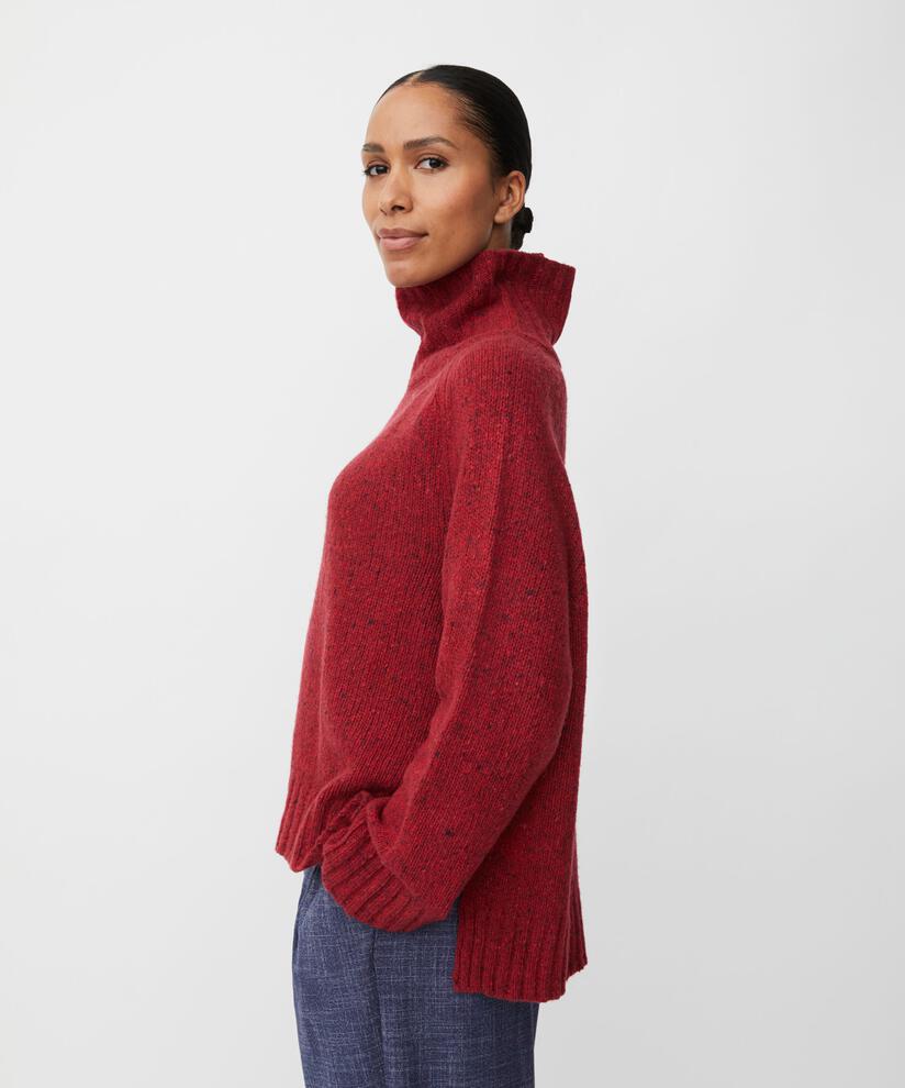 Fenoria Top, Red Dahlia