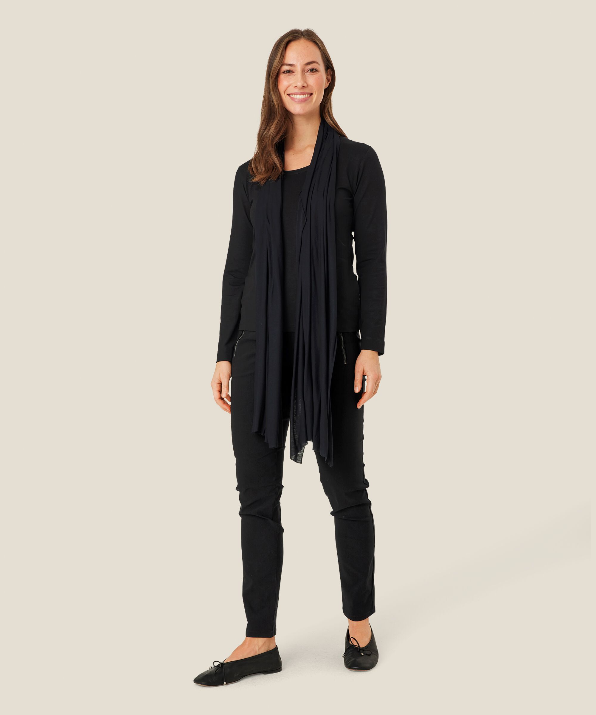 Amega JERSEY Tørklæde, Black