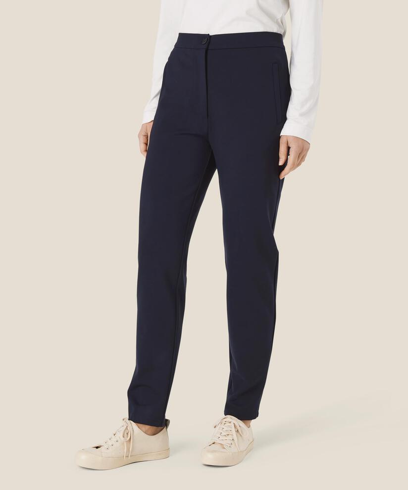 Pamala JERSEY Bukser, Navy, hi-res